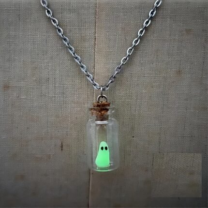 New Halloween Luminous Necklace, 1pc Drift Bottle Adopt a Necklace for Party