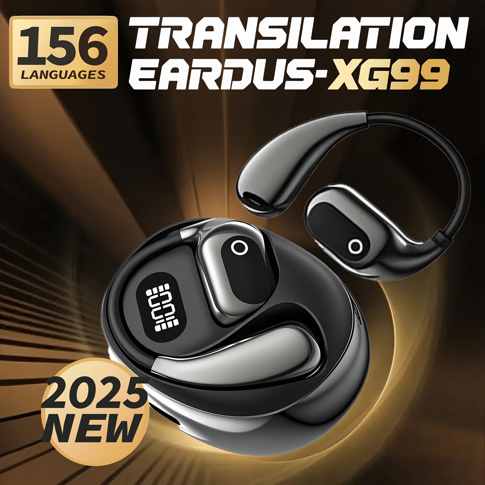 f8de2ef9-8634-4a1b-ae07-31331f40fc50.jpg AI Language Translator Earbuds, OWS Real-Time 3-in-1 Translation Earbuds 156 Languages & Accents, Translation Device for Travel Business Learning, Bluetooth 5.1 Bluetooth Earbuds, Headphones, Audifonos, Openearbuds - Image 1