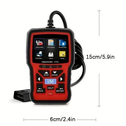 GOOLOO DT65 OBD2 Scanner Code Reader OBDII Scan Tool Diagnostics Automotive, For Check Engine Light By Professional Mechanic Automotive Diagnostic Scanner For All OBDII Cars, Without Battery
