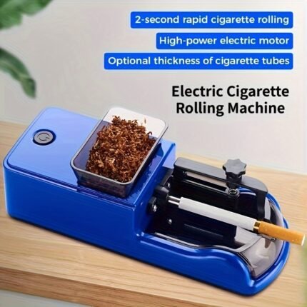 High-Power Electric Rolling Machine, Automatic Electric Cigarette Rolling Machine - High-Power, Stainless Steel and Plastic Construction - USB Powered Interface, Ideal for DIY Smoking Accessories