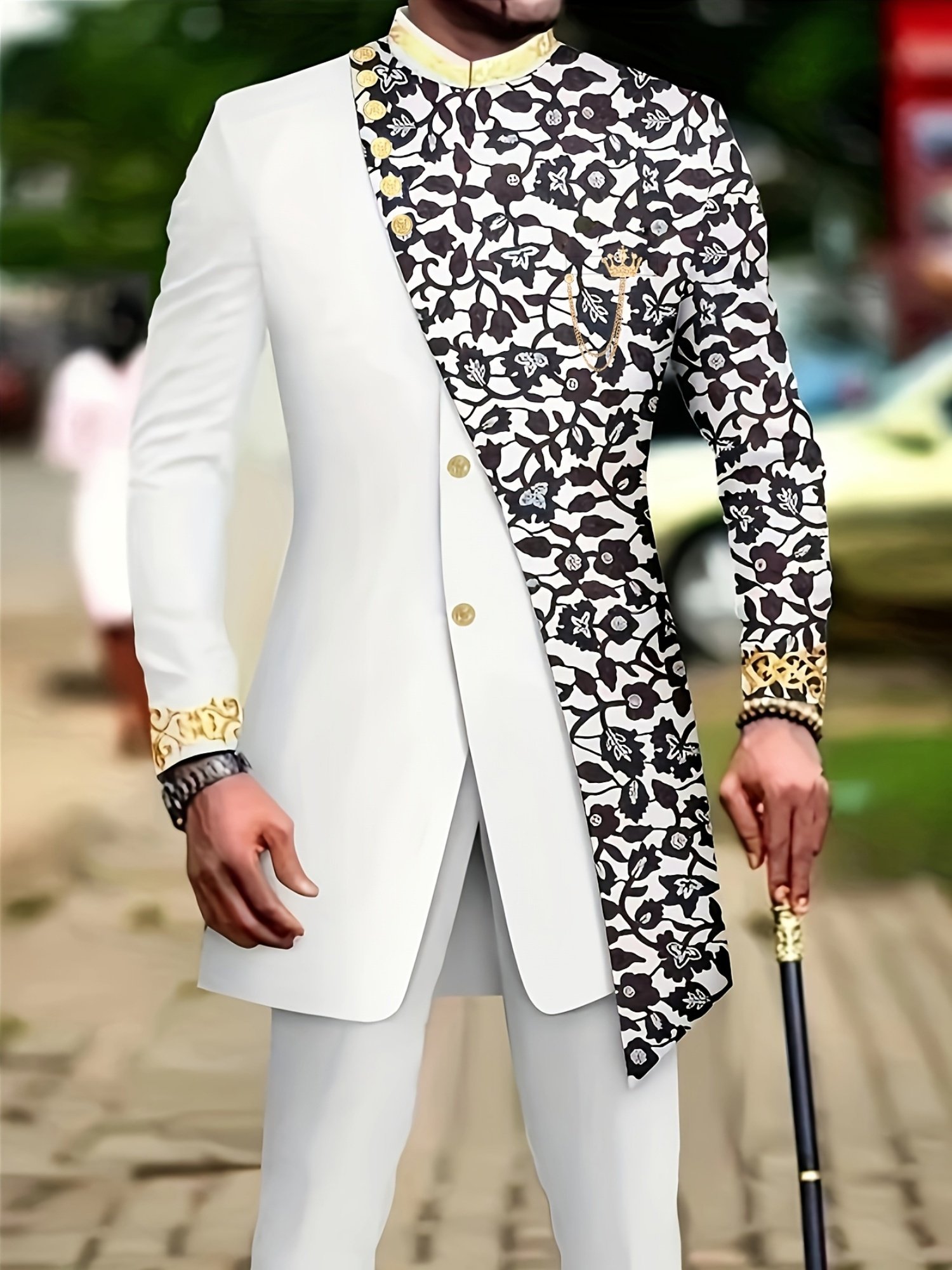 ff445e68e1ecf2d36aeacb8c8f8c311a_1747337891633.jpg Men'S Casual Long-sleeved Two-piece Suit, Mid-length Top And Trousers - Image 1